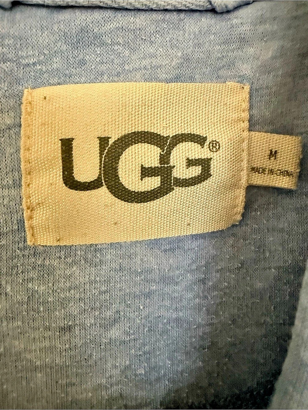 UGG Duffield II Robe Open Front Cardigan Blue- Missing Belt - Picture 3 of 3